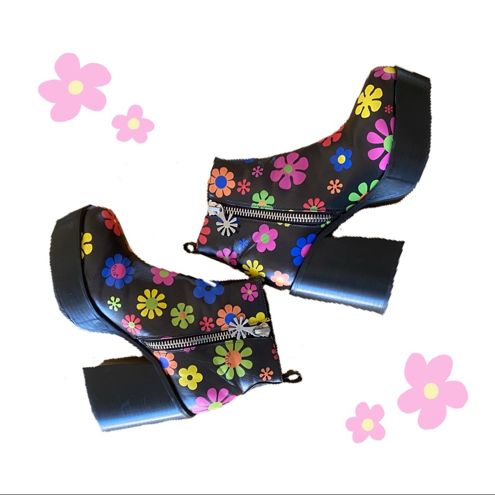 Delia’s Flower Power Platform Boots